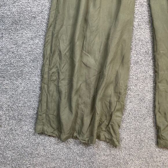 BB Dakota Pants Womens Extra Small Avocado Steve Madden Wide Leg Resort Trouser - Picture 3 of 13